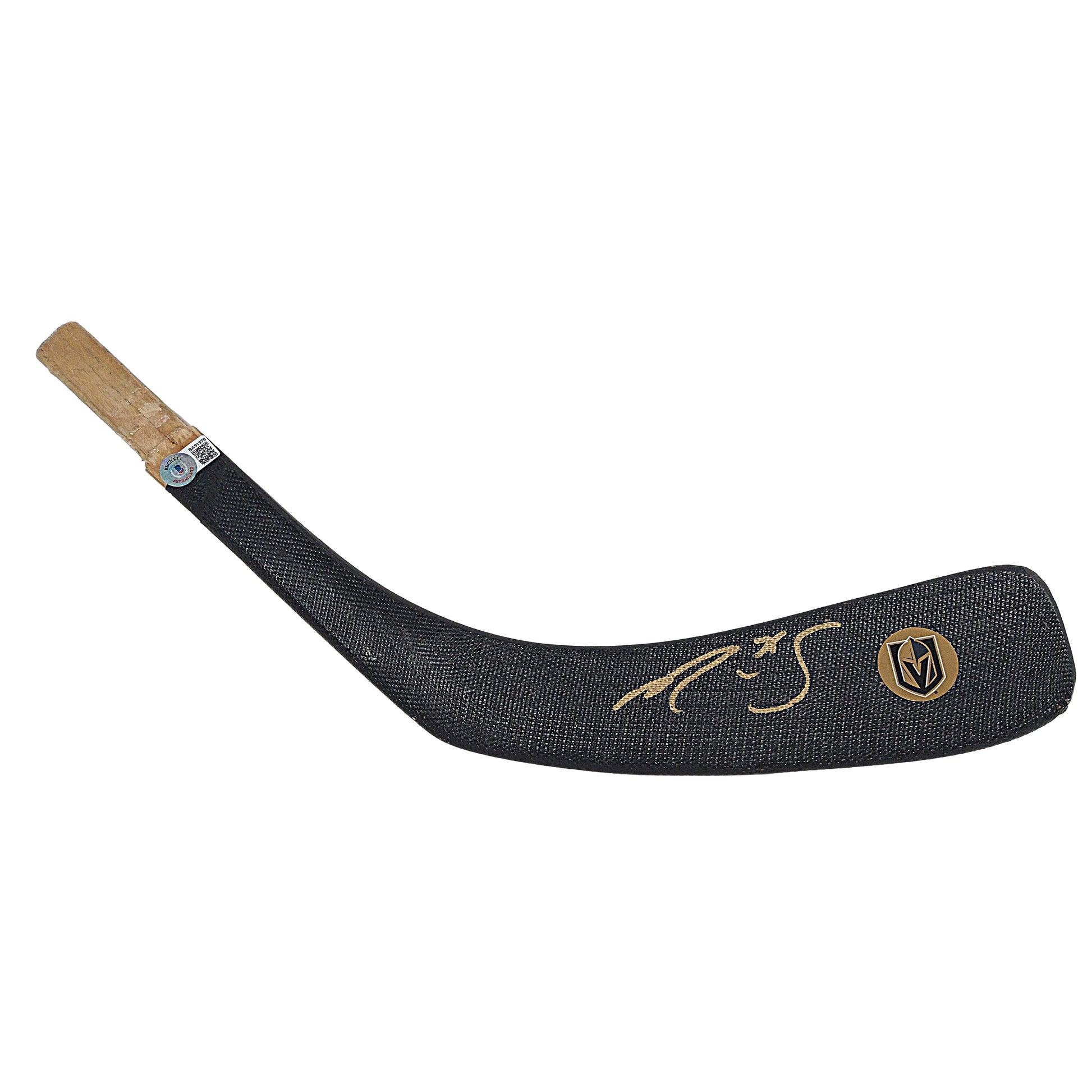 Hockey- Autographed- Ryan Reaves Signed VGK Vegas Golden Knights Hockey Stick Blade Beckett BAS Authentication 102