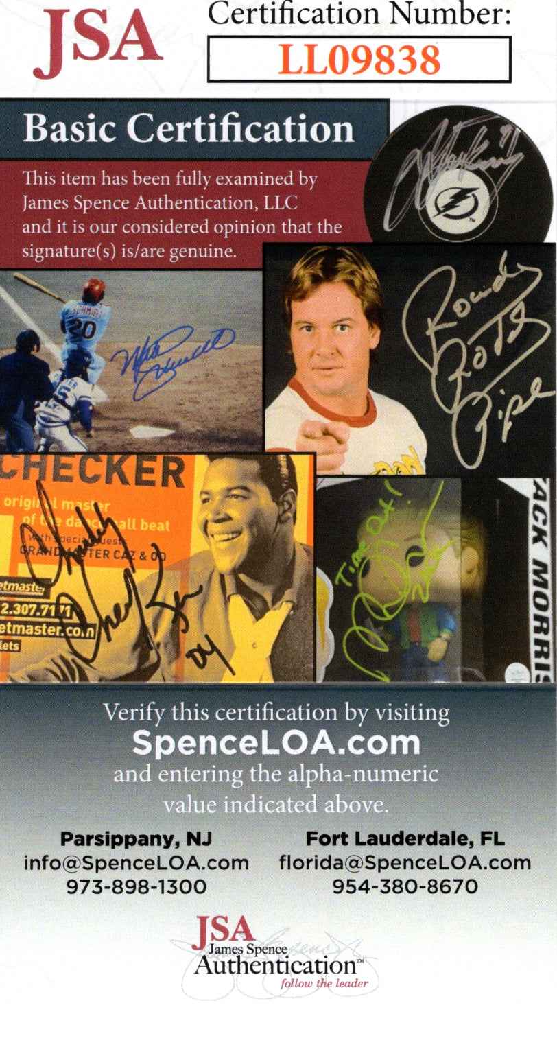 Sam Smith auto photo – authentication sticker – JSA COA