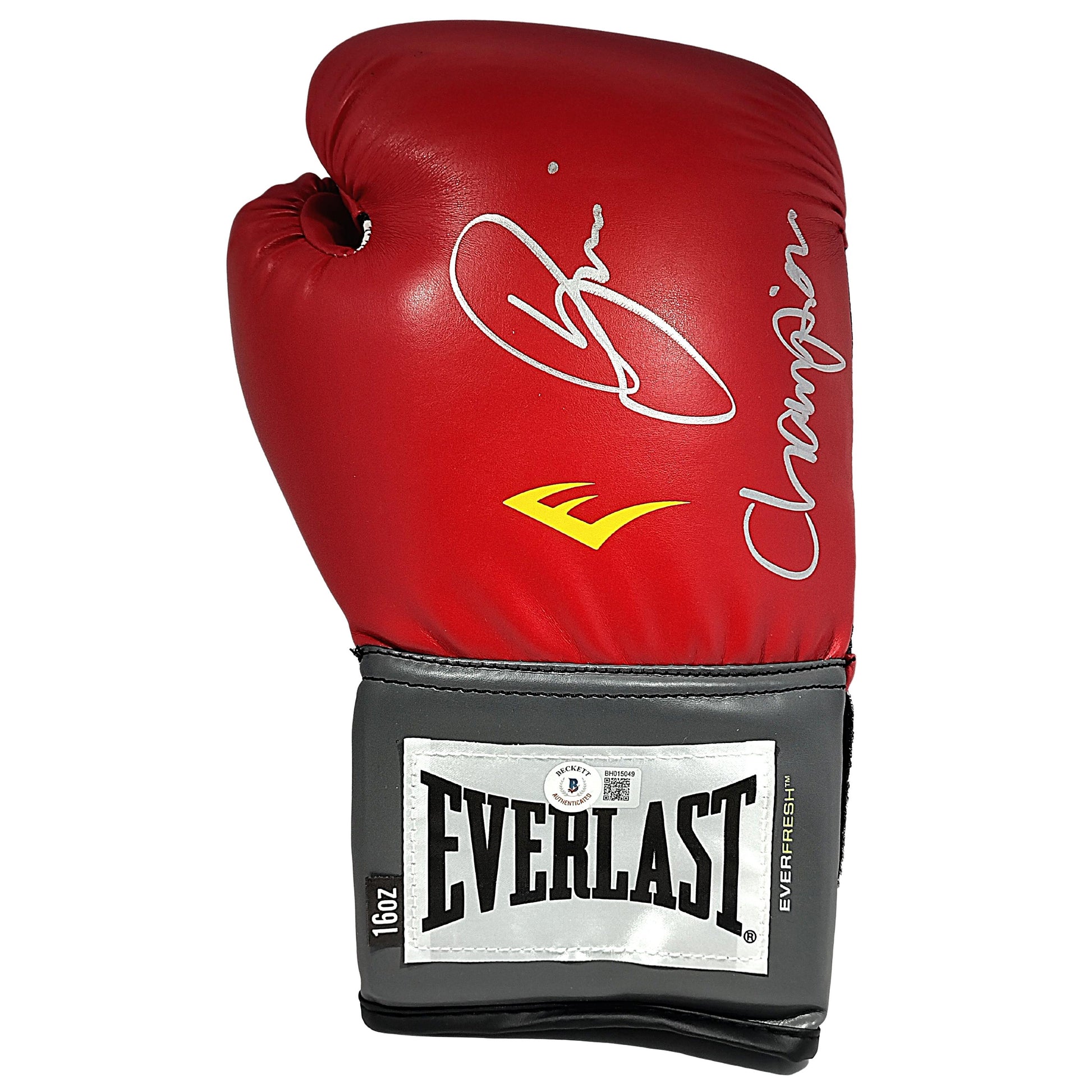 Boxing Gloves- Autographed- Sefer Seferi Signed Everlast Right Handed Red Boxing Glove Beckett Authentication 103