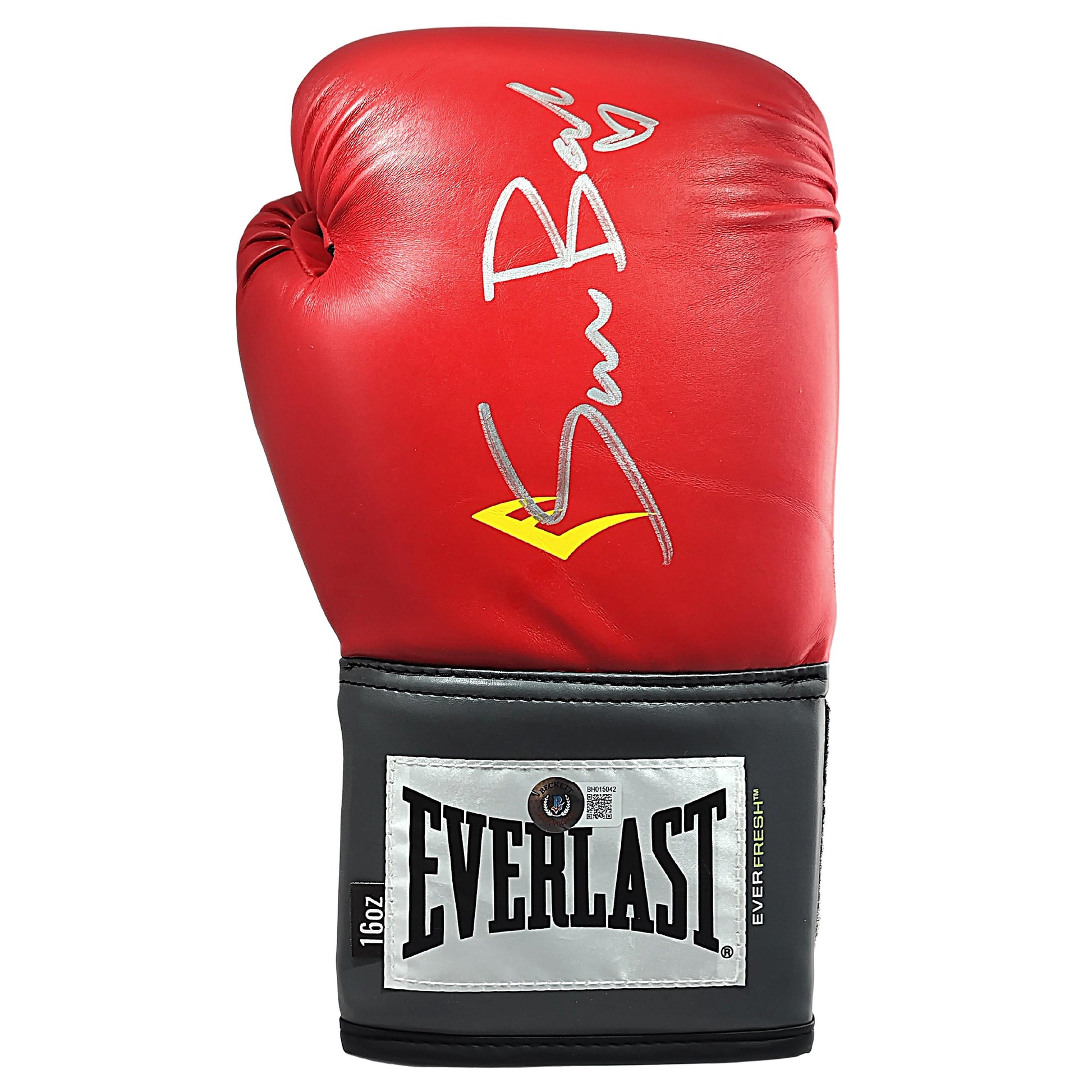 Boxing Gloves- Autographed- Seniesa Estrada Signed Everlast Right Handed Red Boxing Glove Beckett Authentication BH015042 - 105