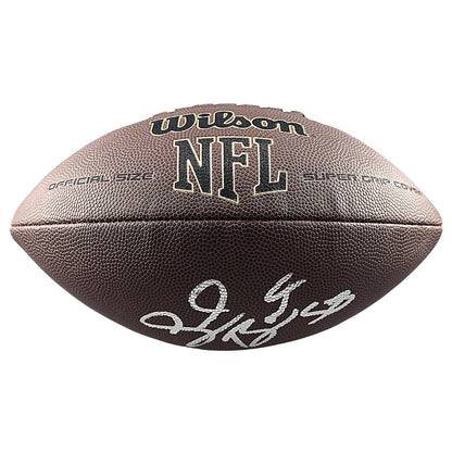Footballs- Autographed- Shaquil Barrett Signed NFL Wilson Super Grip Football Colorado State Rams Beckett BAS Authentication 203