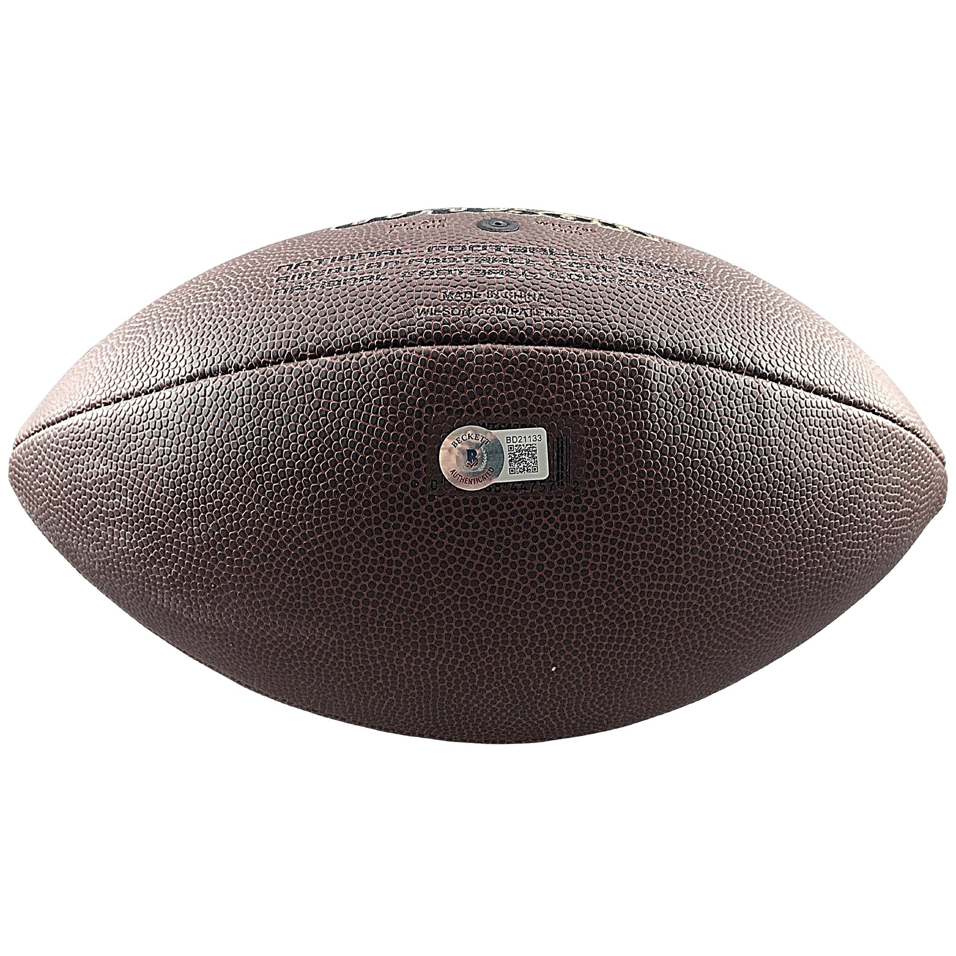 Footballs- Autographed- Shaquil Barrett Signed NFL Wilson Super Grip Football Beckett BAS Authentication 205