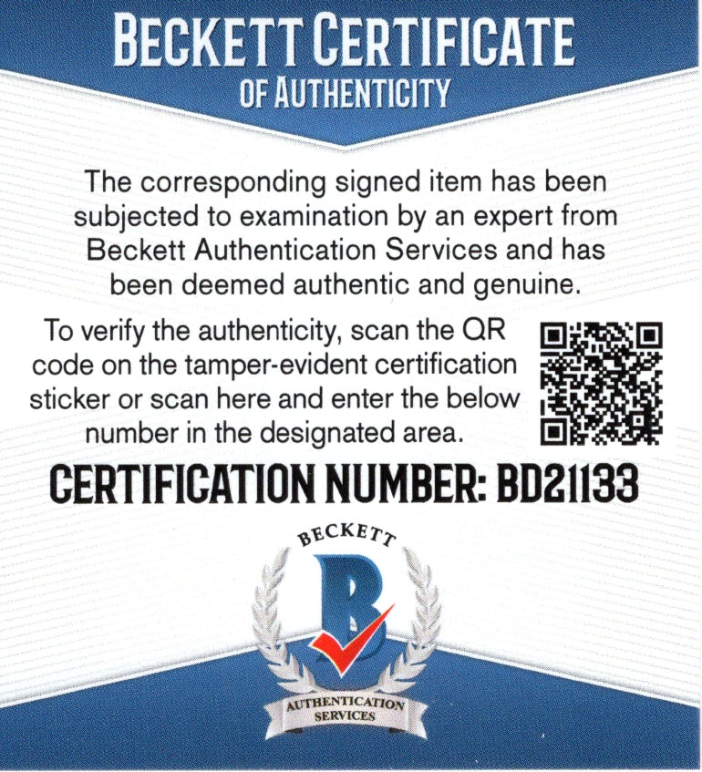 Footballs- Autographed- Shaquil Barrett Signed NFL Wilson Super Grip Football Beckett BAS Authentication Cert 2