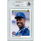Baseballs- Autographed- Shawon Dunston Signed Chicago Cubs 1990 Upper Deck Baseball Card Beckett Slabbed 00014226228 - 101