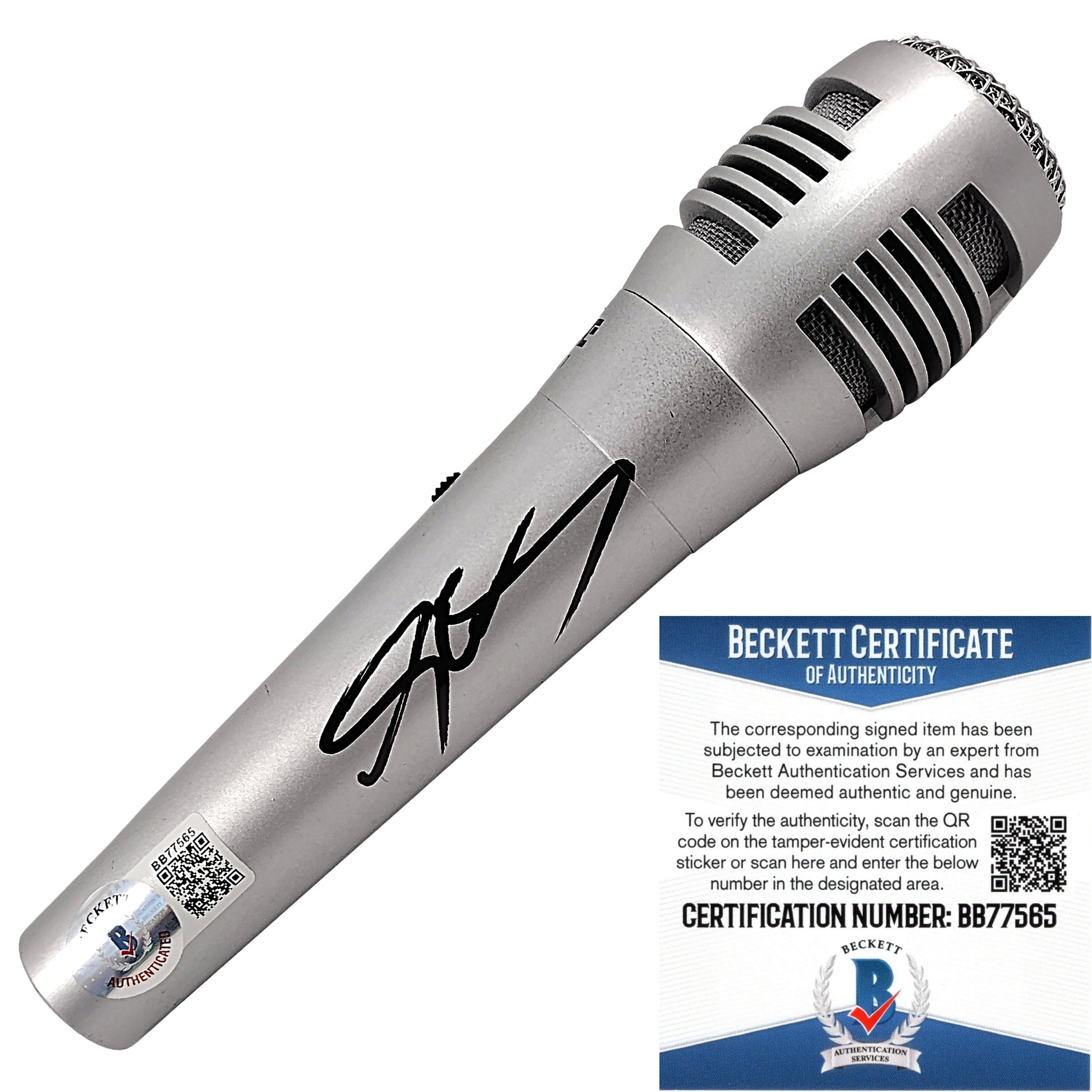 Microphones- Autographed- Sheamus Signed Microphone WWE Heavyweight Champion Beckett BAS Authentication Exact Proof 101