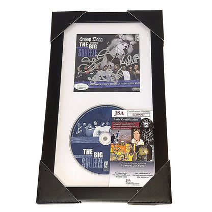 Music- Autographed- Snoop Dogg, Kurupt, MC Eiht and Soopafly Signed The Big Squeeze Framed Compact Disc Cover Booklet with Disc- JSA Authentication- 101