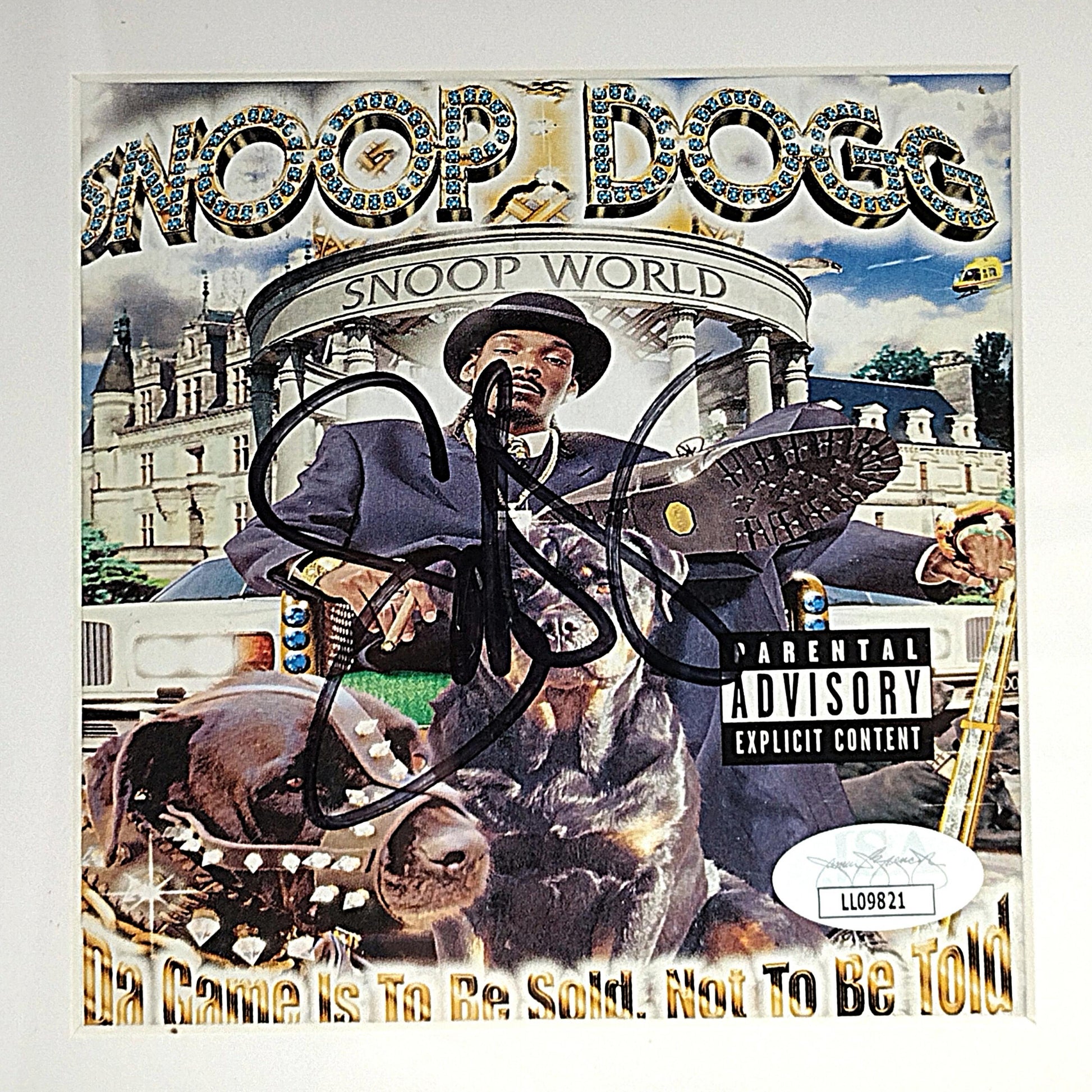 Music- Autographed- Snoop Dogg Signed Da Game Is To Be Sold Not Told CD Cover Framed Matted Wall Display JSA Authentication 202