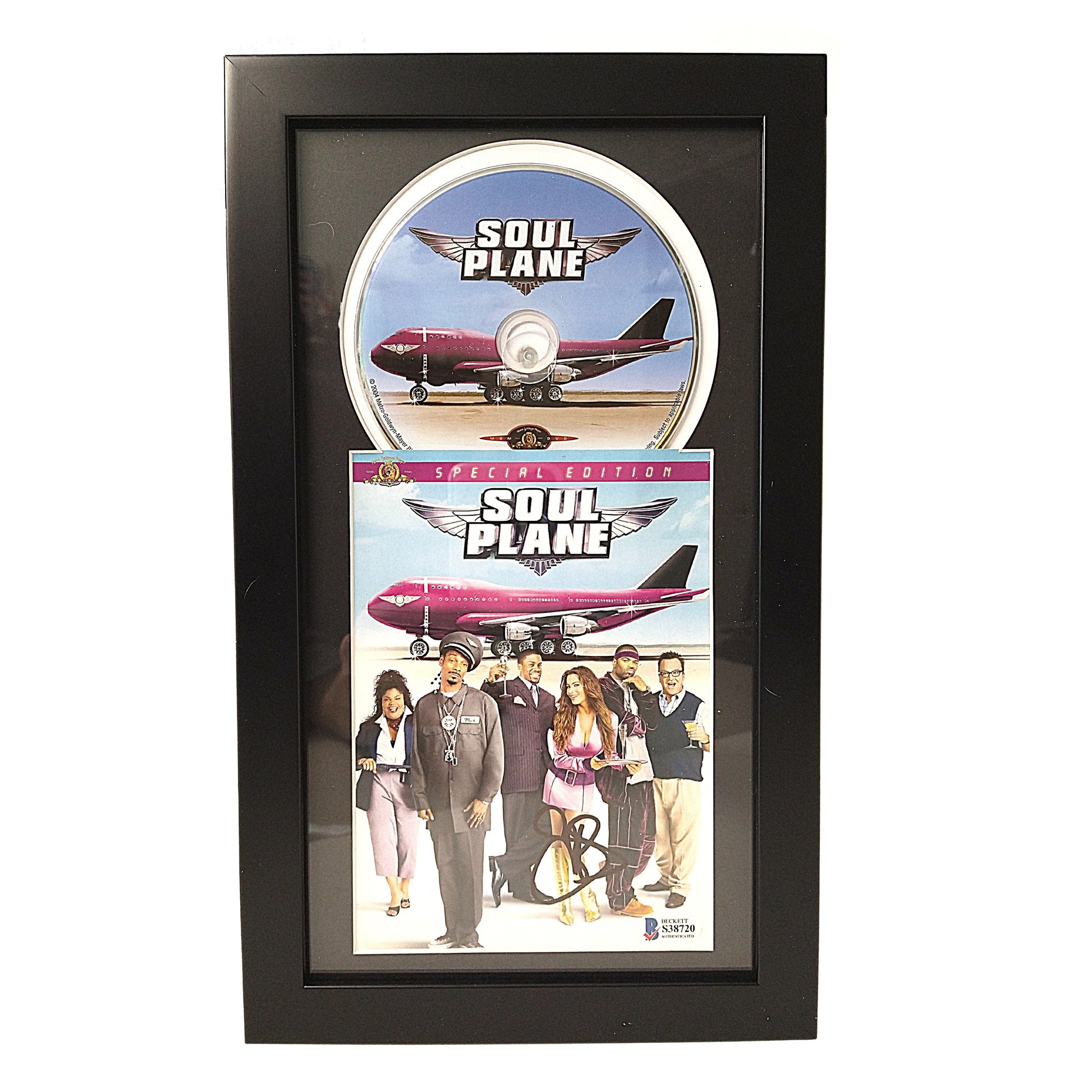 Hollywood- Autographed- Snoop Dogg Signed Soul Plane DVD Cover Framed Matted Beckett BAS Authentication 101
