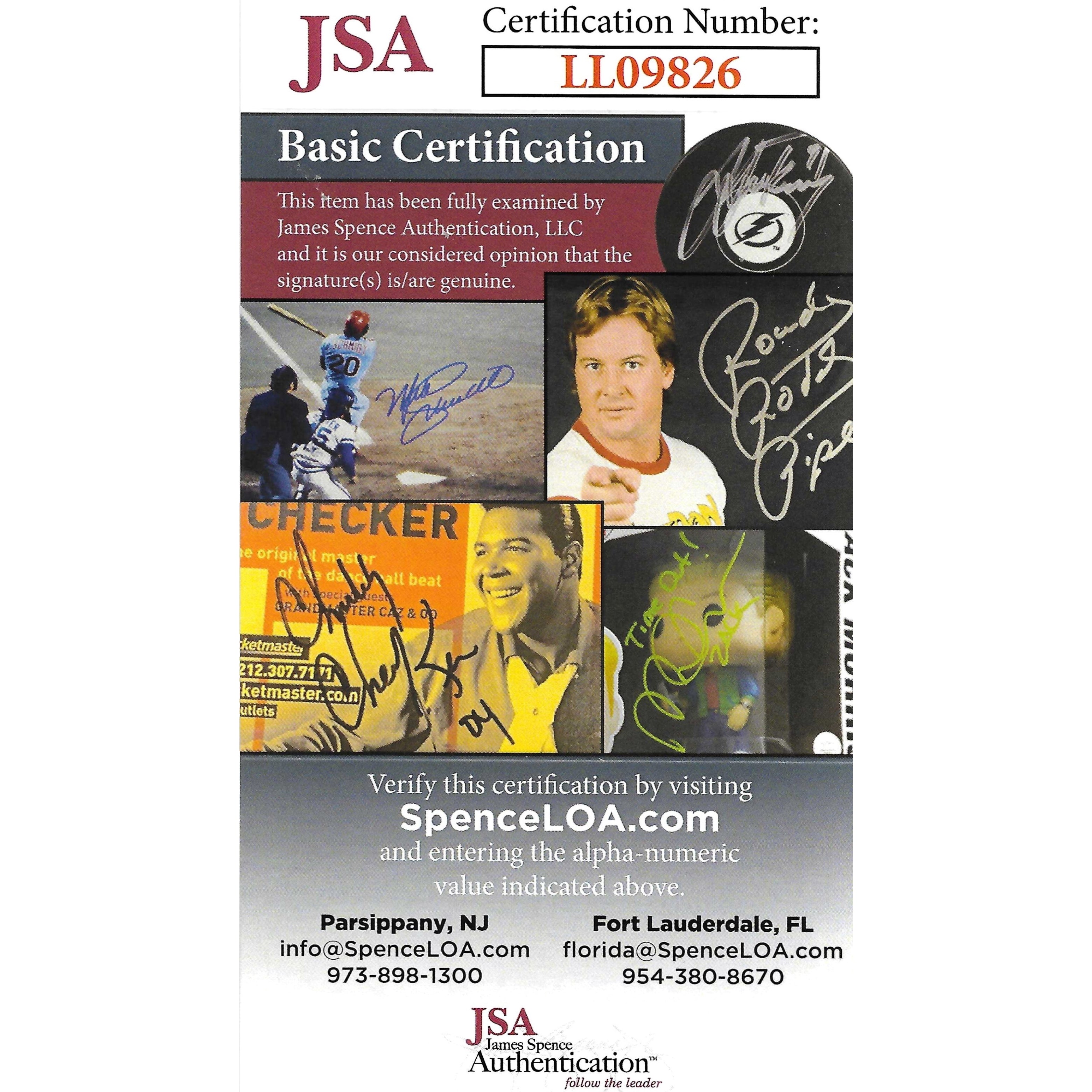 Snoop Dogg photo autograph – angled display – JSA COA