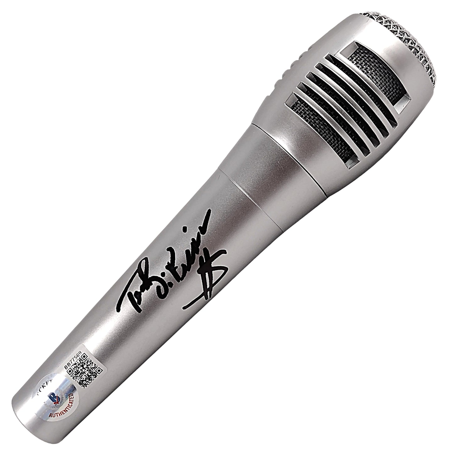 Microphones- Autographed- The Million Dollar Man Ted DiBiase Signed Microphone Beckett BAS Authentication Exact Proof 202
