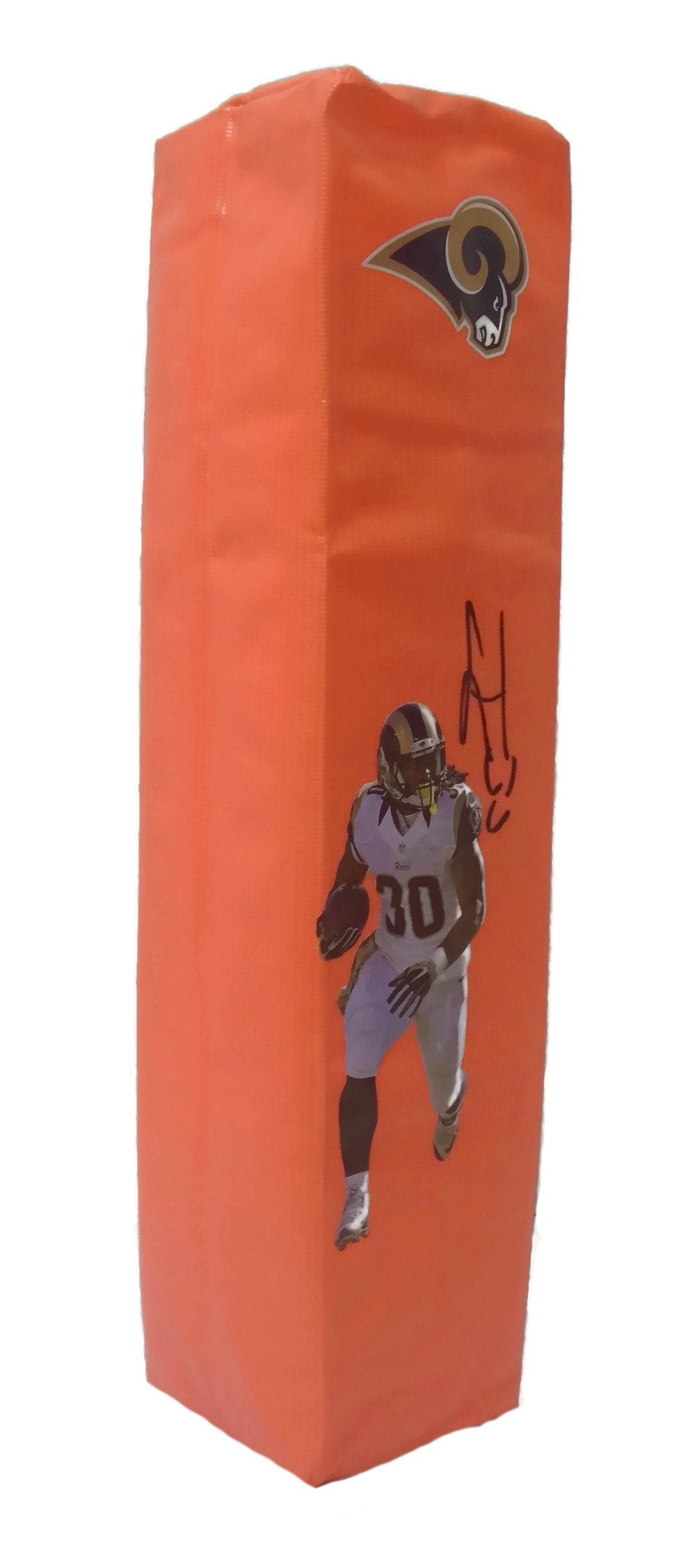 End Zone Pylons- Autographed- Todd Gurley Signed Los Angeles Rams Photo Football Pylon Proof Photo Beckett BAS Authentication 202