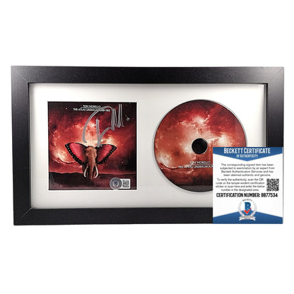 Music- Autographed- Tom Morello Signed The Atlas Underground Fire CD Cover Framed Matted Beckett BAS Authentication 101