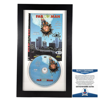 Hollywood- Autographed- Tommy Chong Signed Far Out Man DVD Cover Framed Matted Display Beckett Certified Authentic 101