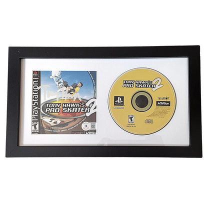 Video Games- Autographed- Tony Hawk Signed Tony Hawk Pro Skater 2 Playstation 1 Video Game Cover Framed Matted Wall Display Proof Beckett Authentication 101