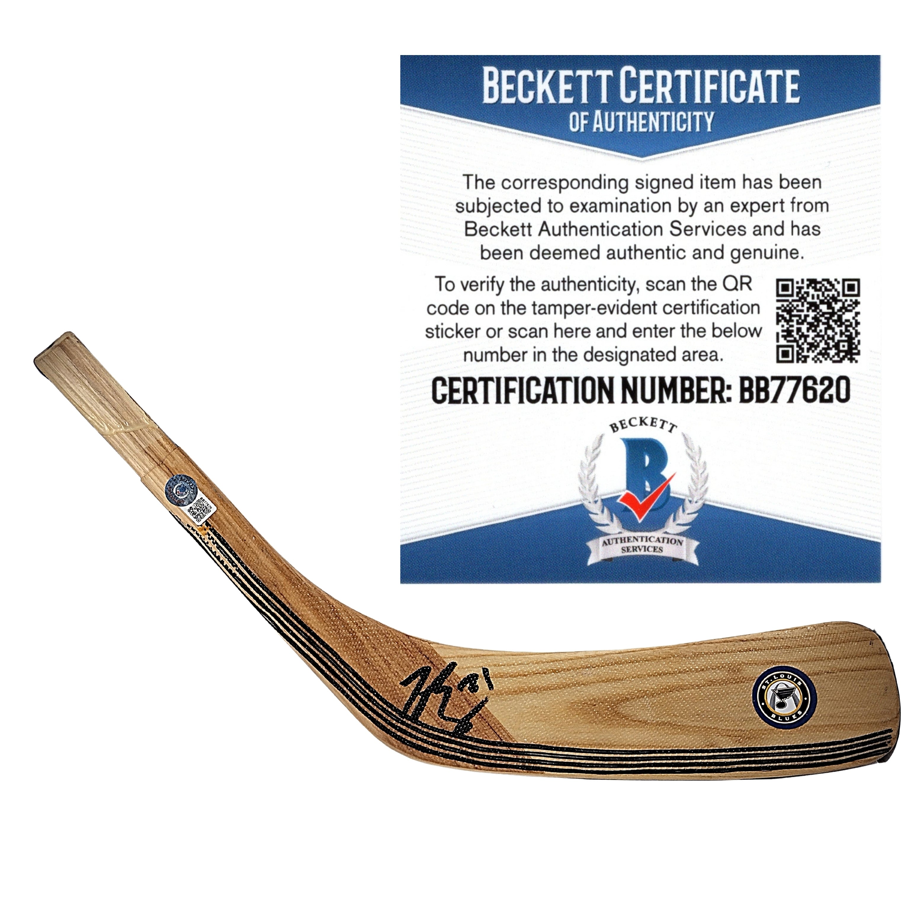 Tyler Bozak autographed photo – full view – Beckett COA