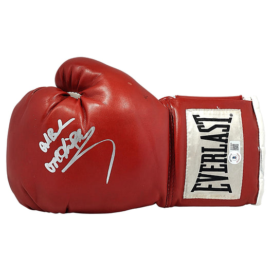 Boxing Gloves- Autographed- Cool Vince Phillips Signed Red Everlast Boxing Glove Proof Photo Beckett Authentication 101