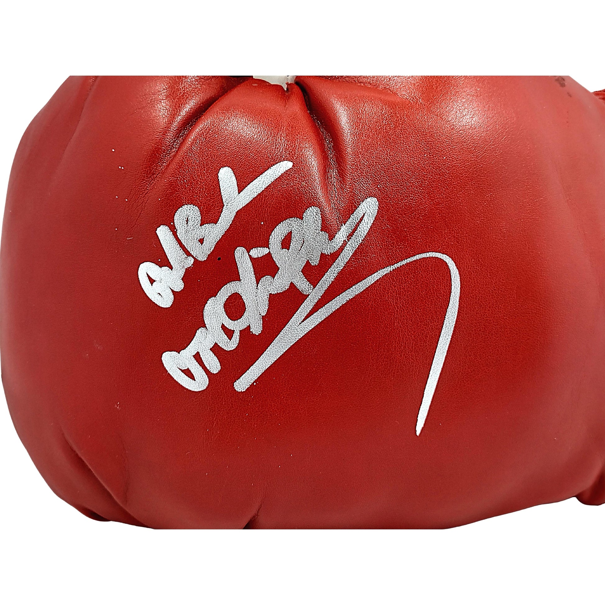 Boxing Gloves- Autographed- Cool Vince Phillips Signed Red Everlast Boxing Glove Proof Photo Beckett Authentication 102