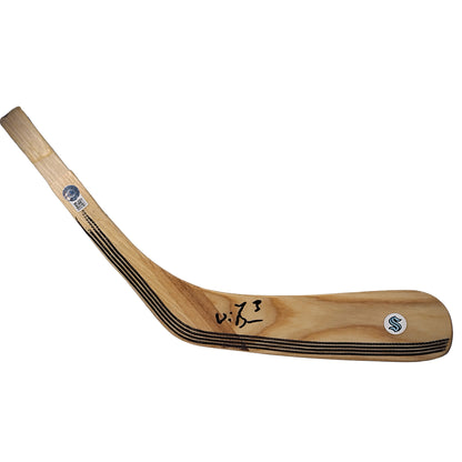 Hockey- Autographed- Will Borgen Signed Seattle Kraken Hockey Stick Blade Beckett Authentication 102