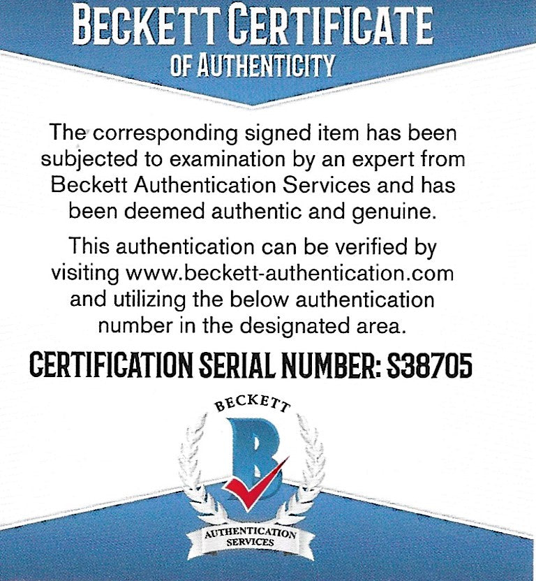 Will Smith autographed trading card – full view – Beckett COA